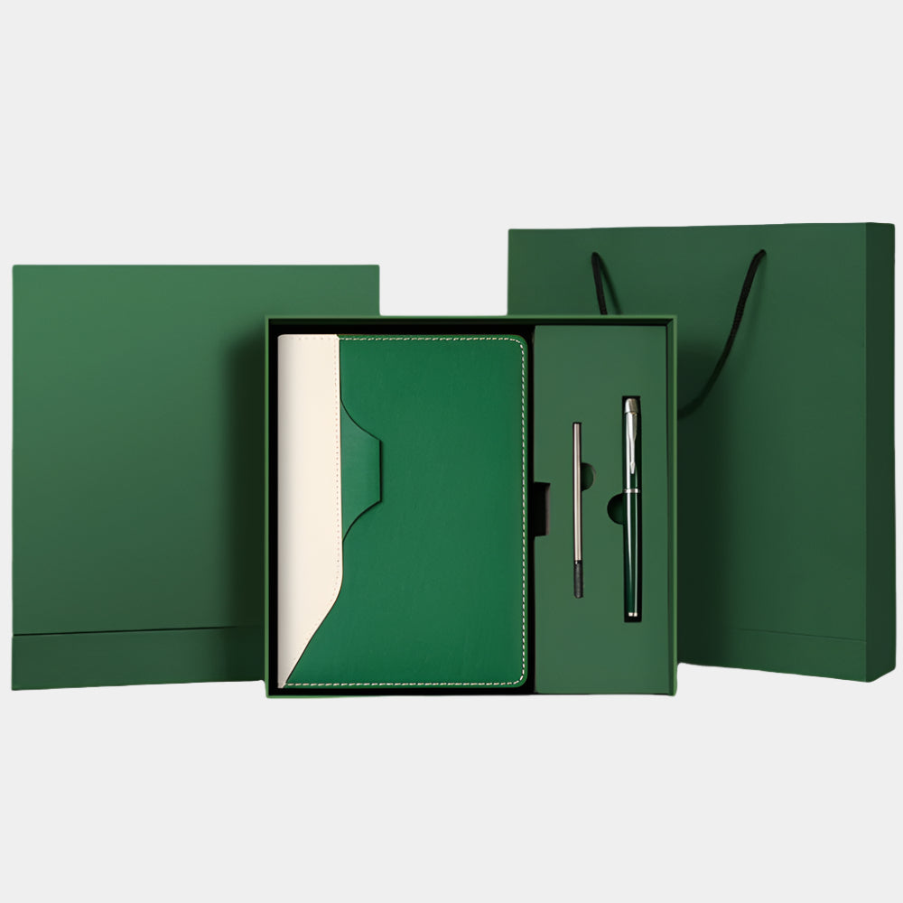 3-in-1 Custom Corporate Gift Set – Notebook, Pen & Gift Box
