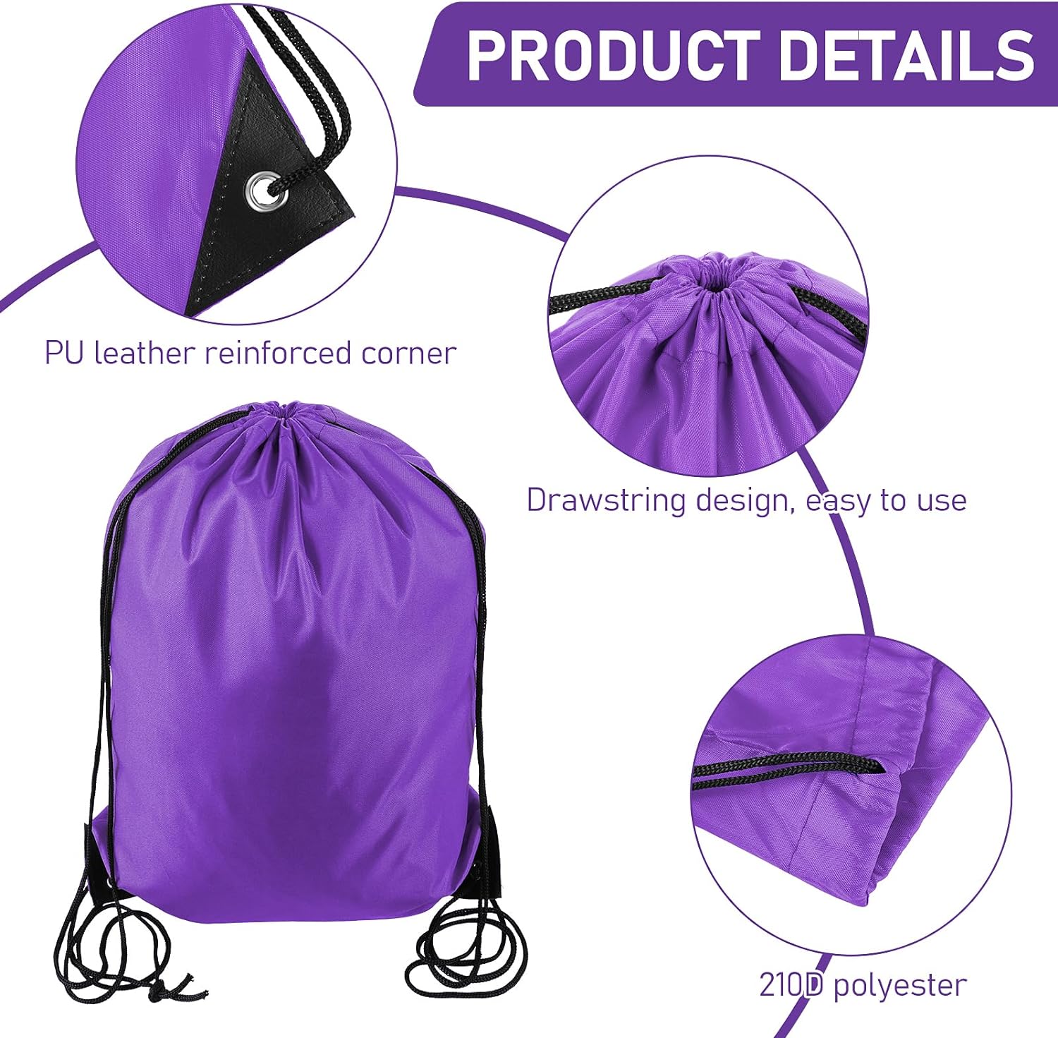 Promotional Printed Logo Gym Backpack Men Women