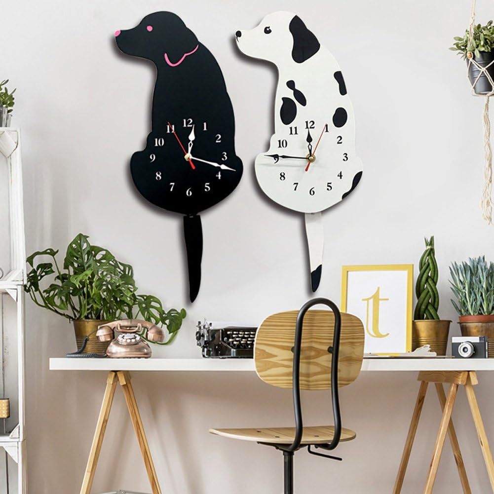 Customizable Nordic ART Office Silent Non-Ticking Transparent Black Wall Clocks