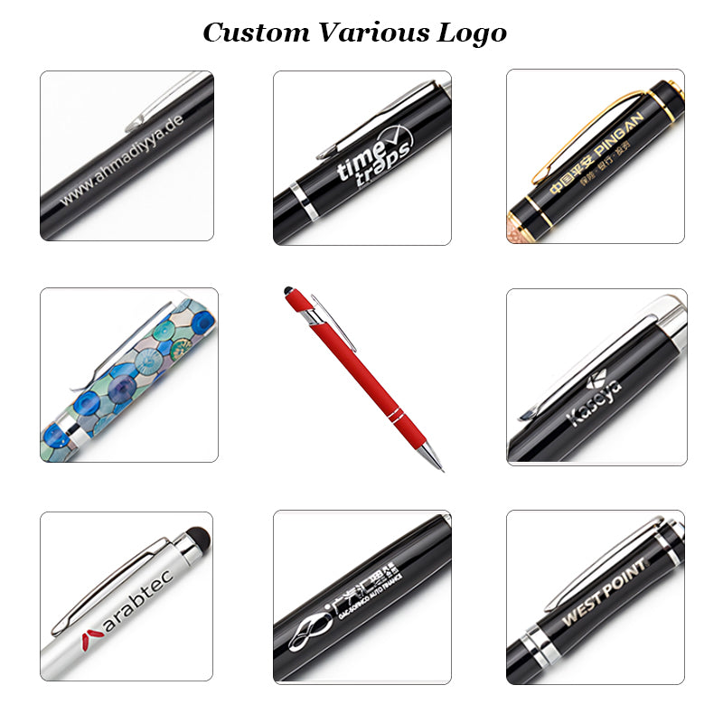 PENS - Soft Rubber Metal Promotional Ball Point Aluminum Touch Stylus