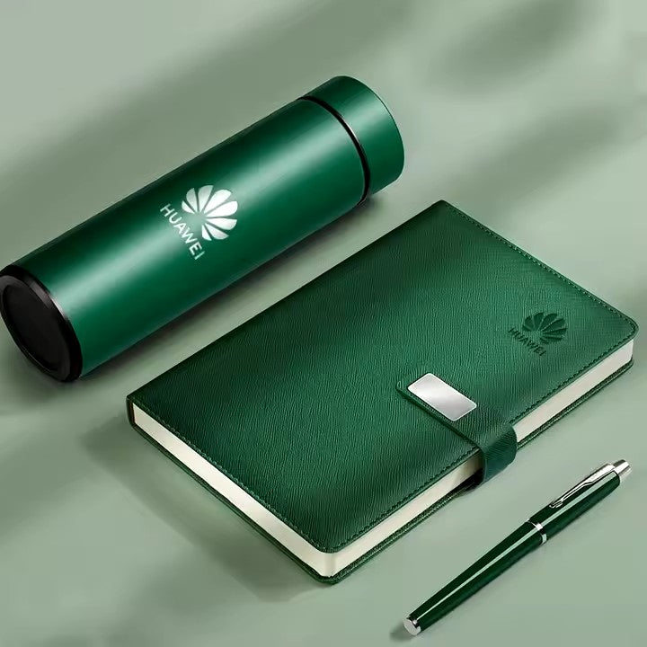 Custom Corporate Gift Set Luxury Vacuum Cup Notebook Executive Kits Business Promotional Gift Set With Box Commemorative Gift