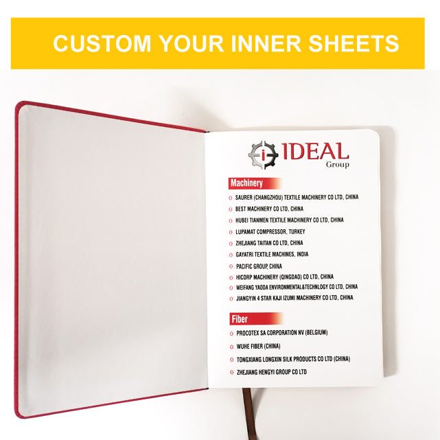 Planner Hardcover Agendas Promotional PU Leather Diary Customizable with logo
