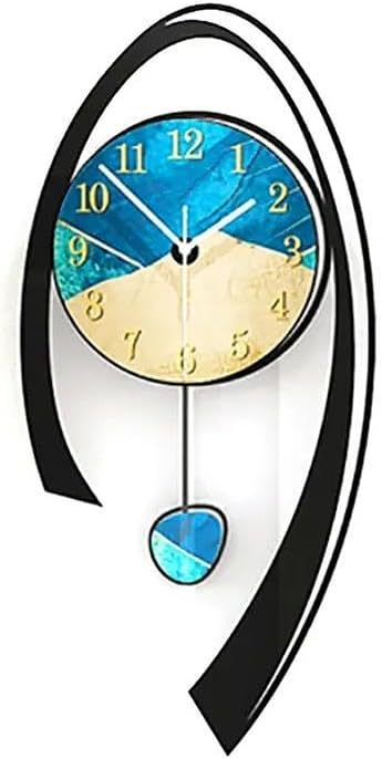 Customizable Nordic ART Office Silent Non-Ticking Transparent Black Wall Clocks