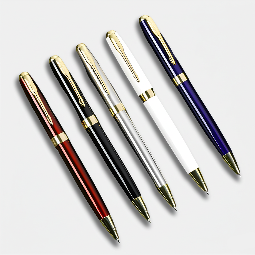 EXECUTIVE PEN -  Custom Printing Executive Promotional Classic Black and Gold Luxury Metal Ballpoint Pens