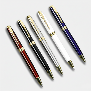 EXECUTIVE PEN -  Custom Printing Executive Promotional Classic Black and Gold Luxury Metal Ballpoint Pens