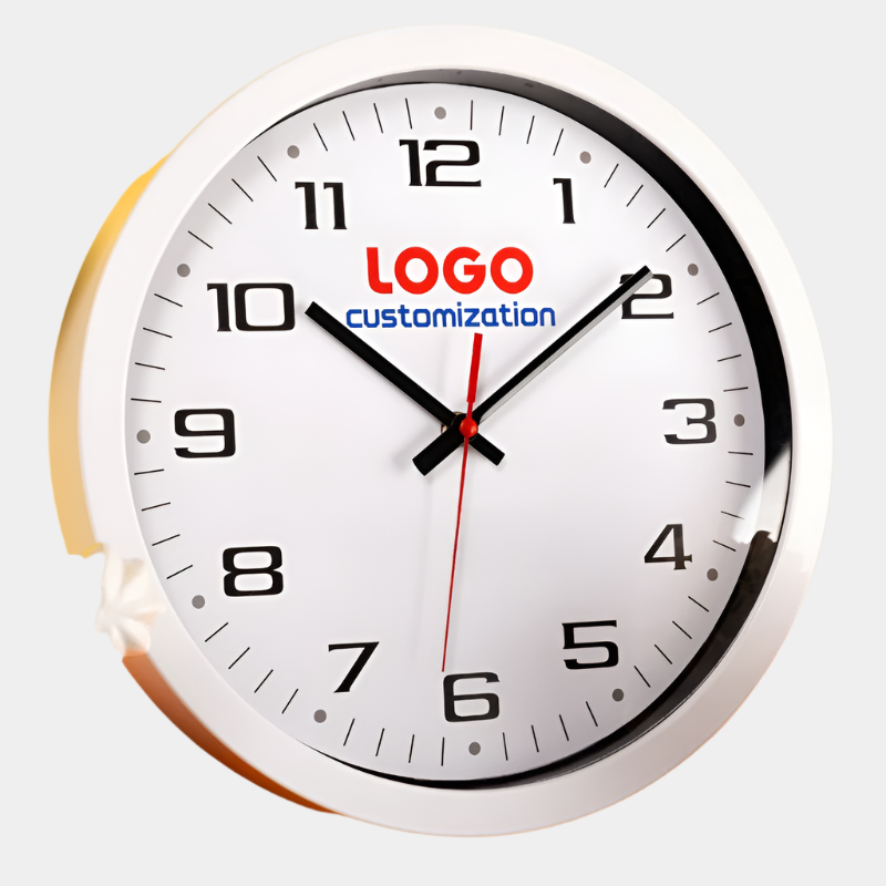 Modern Digital Fruit-Design Wall Clock Custom Logo Watch with Metal Body and Glass Display