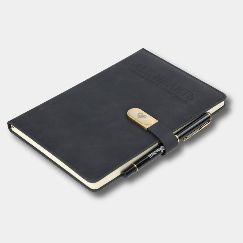 Custom logo Office Business School Leather Journal Notebook Printing with Magnetic Clasp