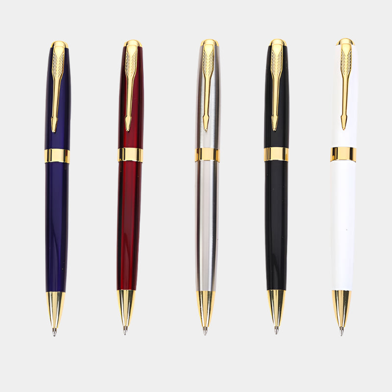 EXECUTIVE PEN -  Custom Printing Executive Promotional Classic Black and Gold Luxury Metal Ballpoint Pens
