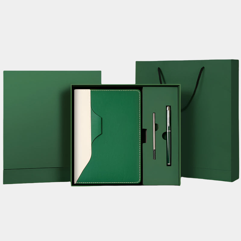 3-in-1 Custom Corporate Gift Set – Notebook, Pen & Gift Box