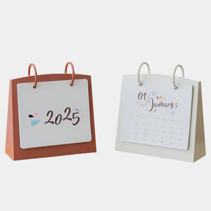 Small Fresh Desk Calendar 200g Matte Thickened Paper Plan Book