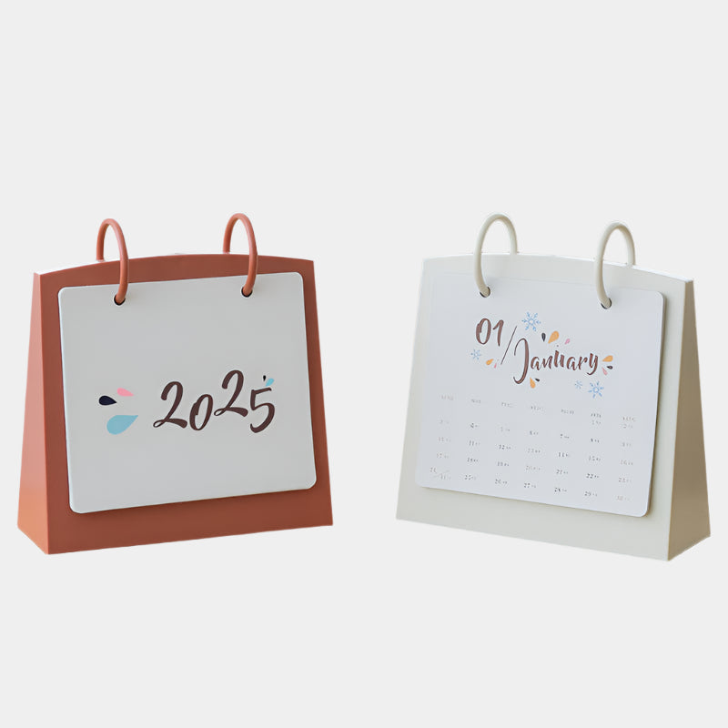 Small Fresh Desk Calendar 200g Matte Thickened Paper Plan Book