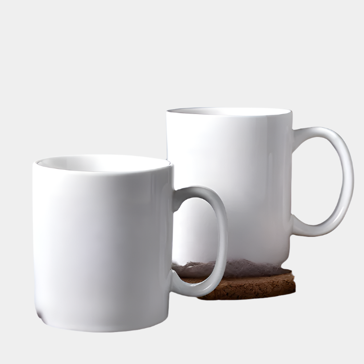 MUGS - White Sublimation Ceramic Tea Coffee Mugs Customizable