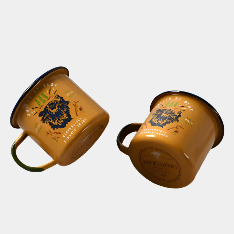 Portable Metal Tin Camp Cup Mug Enamel