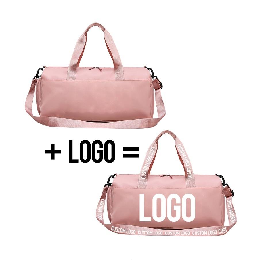 WOMEN Custom Print Logo Waterproof Portable Polyester Luggage Travel Bag Foldable Gym Sport Training Duffle Bag