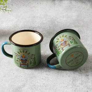 Portable Metal Tin Camp Cup Mug Enamel