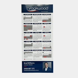 Real Estate Paper Customized House Die Cut Shaped Fridge Magnet Calendar