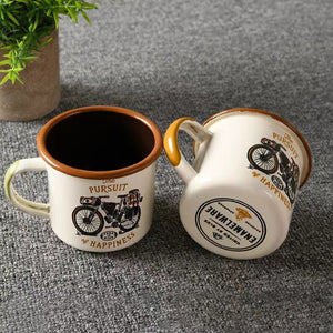 Portable Metal Tin Camp Cup Mug Enamel