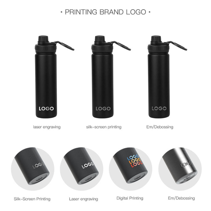 Flask Stainless Steel Tumbler with Custom Logo & Phone Holder