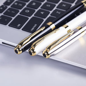 EXECUTIVE PEN -  Custom Printing Executive Promotional Classic Black and Gold Luxury Metal Ballpoint Pens