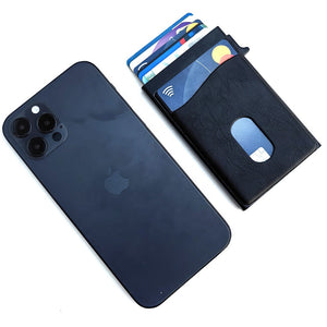Custom Logo Wholesale Men Minimalist Slim Cards Wallet Smart RFID Blocking Pop Out Aluminum Case Credit Card Holder