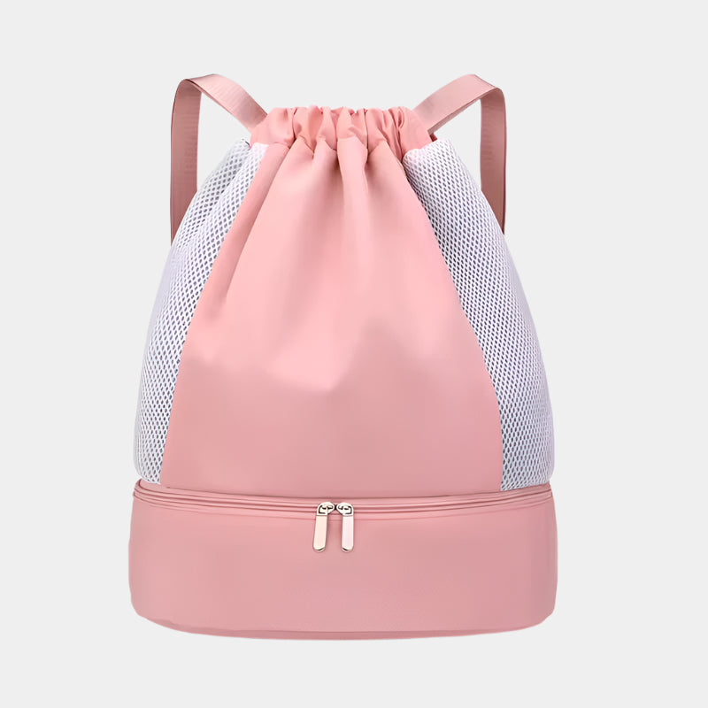 Draw String Bags Waterproof Casual Sports YOGA Gym Knapsack Capacity Fitness Travel Bag With Shoe Pocket