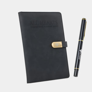 Custom logo Office Business School Leather Journal Notebook Printing with Magnetic Clasp