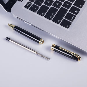 EXECUTIVE PEN -  Custom Printing Executive Promotional Classic Black and Gold Luxury Metal Ballpoint Pens