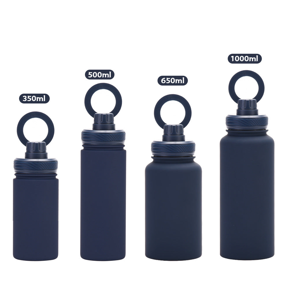 Flask Stainless Steel Tumbler with Custom Logo & Phone Holder