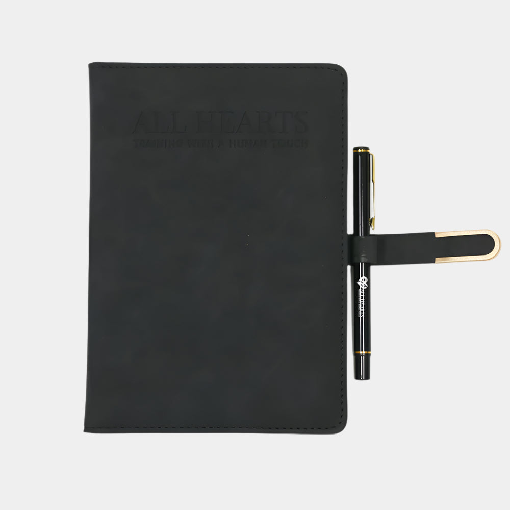 Custom logo Office Business School Leather Journal Notebook Printing with Magnetic Clasp