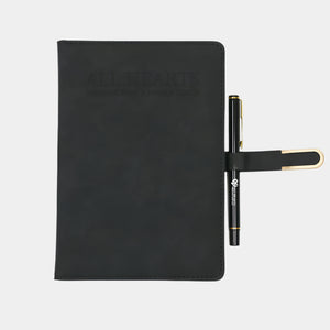 Custom logo Office Business School Leather Journal Notebook Printing with Magnetic Clasp