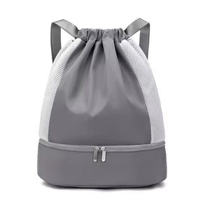 Draw String Bags Waterproof Casual Sports YOGA Gym Knapsack Capacity Fitness Travel Bag With Shoe Pocket