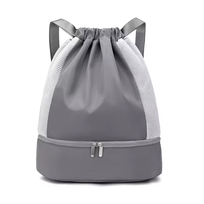Draw String Bags Waterproof Casual Sports YOGA Gym Knapsack Capacity Fitness Travel Bag With Shoe Pocket